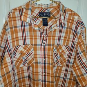 Legend One "Freedom Cruisers" short sleeve button front shirt 4XLT w/ 2 pockets